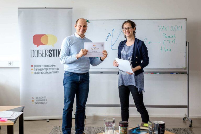 Tečaj vodenja delavnic z Nino Dušić Hren, Dober stik